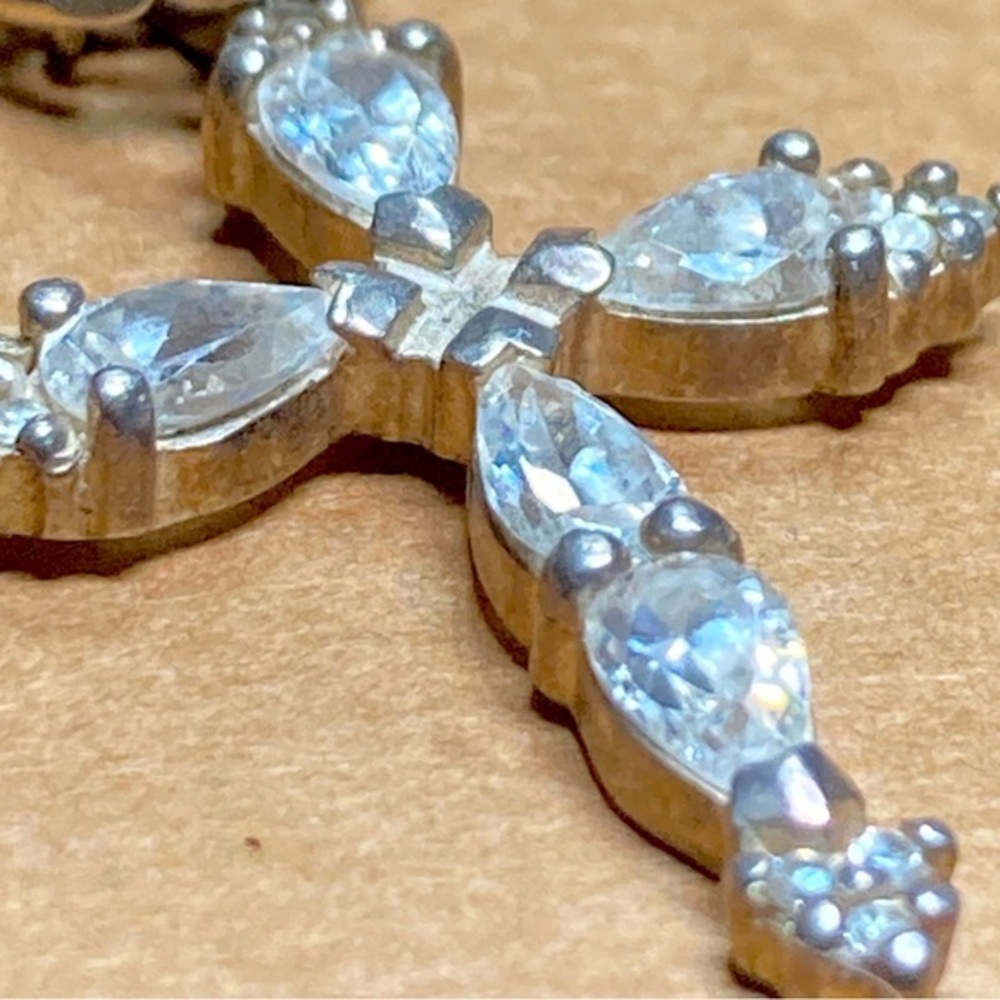 925 CZ Crucifix Necklace